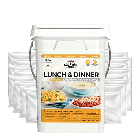 92-Serving Augason Farms Lunch & Dinner Variety Emergency Food Meal Kit $56.99 + Free Shipping