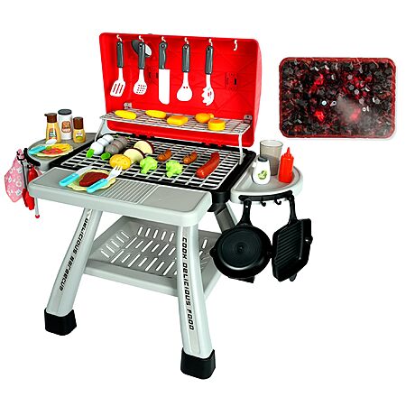 Easy Playhouse Two Layer BBQ Grill Toy Playset w/ Light & Sound, Realistic Smoke, Food & Cooking Accessories  $22.80 + Free Shipping w/ Prime or on $35+