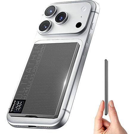 5000mAh Vonuv Magnetic Fast Charging Ultra-Slim Portable Charger w/ 15W Wireless & 20W USB-C Charging  $12.99 + Free Shipping w/ Prime or on $35+