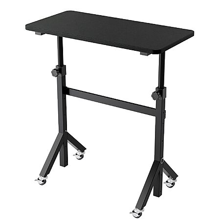 31.5" Huanuo Small  Adjustable Height Portable Rolling Standing Desk (Black) $29.99 + Free Shipping w/ Prime or on $35+