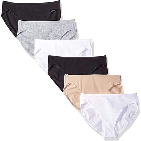 Amazon Essentials Women's Cotton High Leg Brief 6-Pack from $4.41, 10-Pack from $5.98 + Free Shipping w/ Prime or on $35+