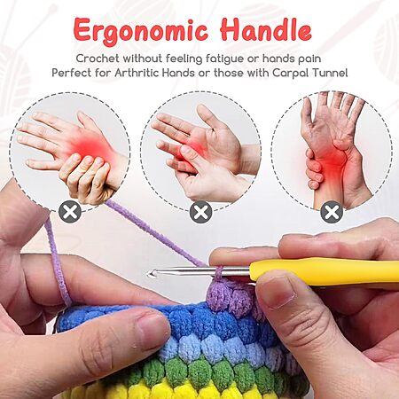 41-Piece Crochet Kit w/ 12 Size Hooks and Storage Case $6.99 + Free Shipping w/ Prime or on $35+