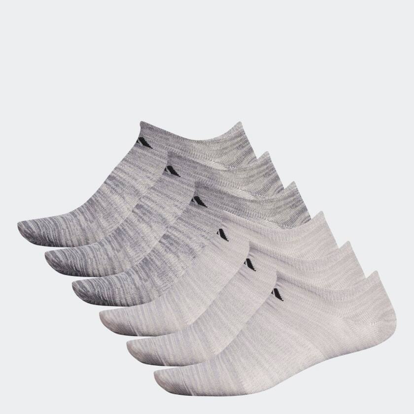 6-Pair adidas Men's Superlite No-Show Socks (beige) $10, Low-Cut (onix) $10 + Free Shipping