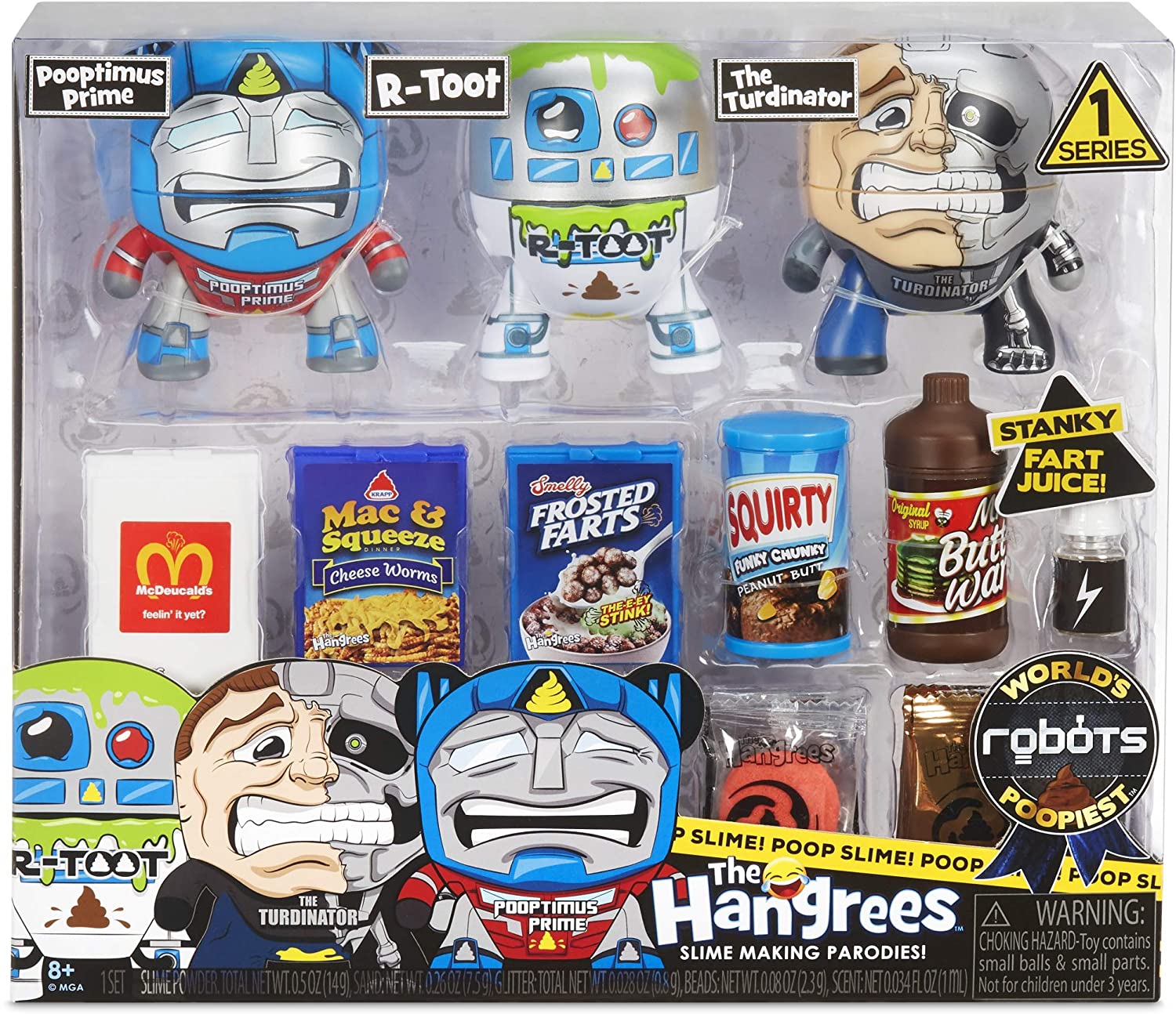 20-Piece MGA Entertainment The Hangrees World's Poopiest Parody Figures Set (Robots) $11.53 + Free Shipping w/ Prime or on $25+
