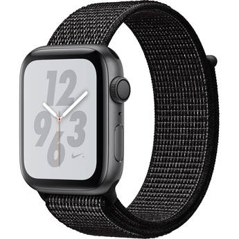 Apple Watch Nike+ Series 4 (GPS Only, 44mm, Space Gray Aluminum, Black Nike Sport Loop) $299