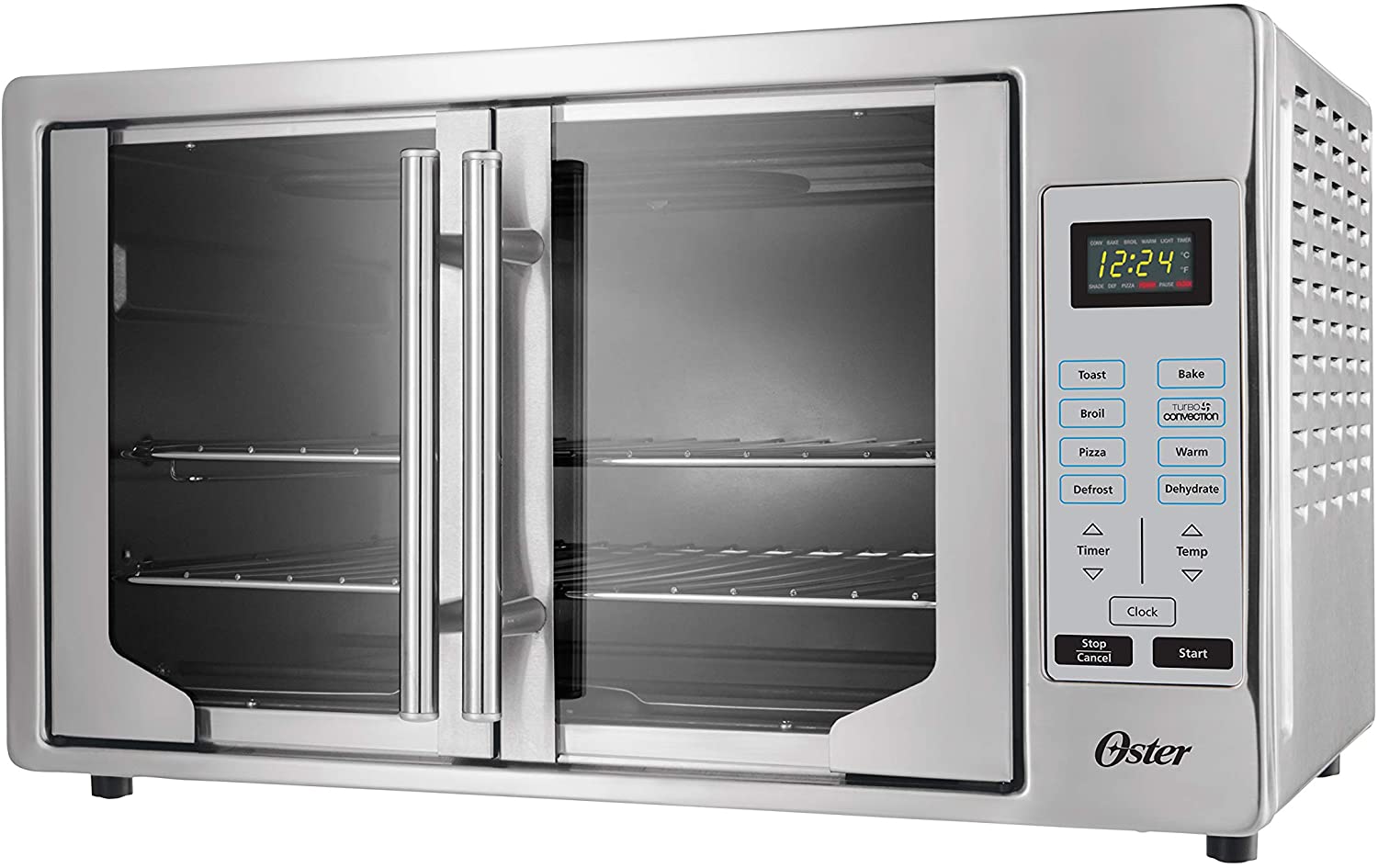 Oster French Convection Countertop and Toaster Oven | Single Door Pull and Digital Controls | Stainless Steel, Extra Large $111.99+F/S