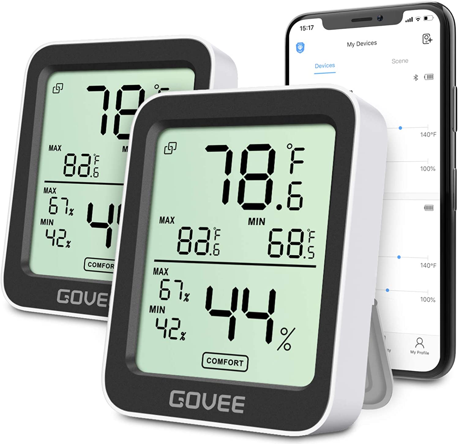 Govee Temperature Humidity Monitor 2 Pack $19.99 + f/s @Amazon