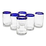 Set of 6 Blown Glass 'Classic' Drinking Glasses (Mexico) $44.99 + ship @overstock.com