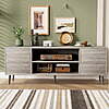 Homall 65 Inch Modern TV Stand, Gray Wood Entertainment Center with Storage Drawers &amp;amp; Cable Management for Living Room $72.24