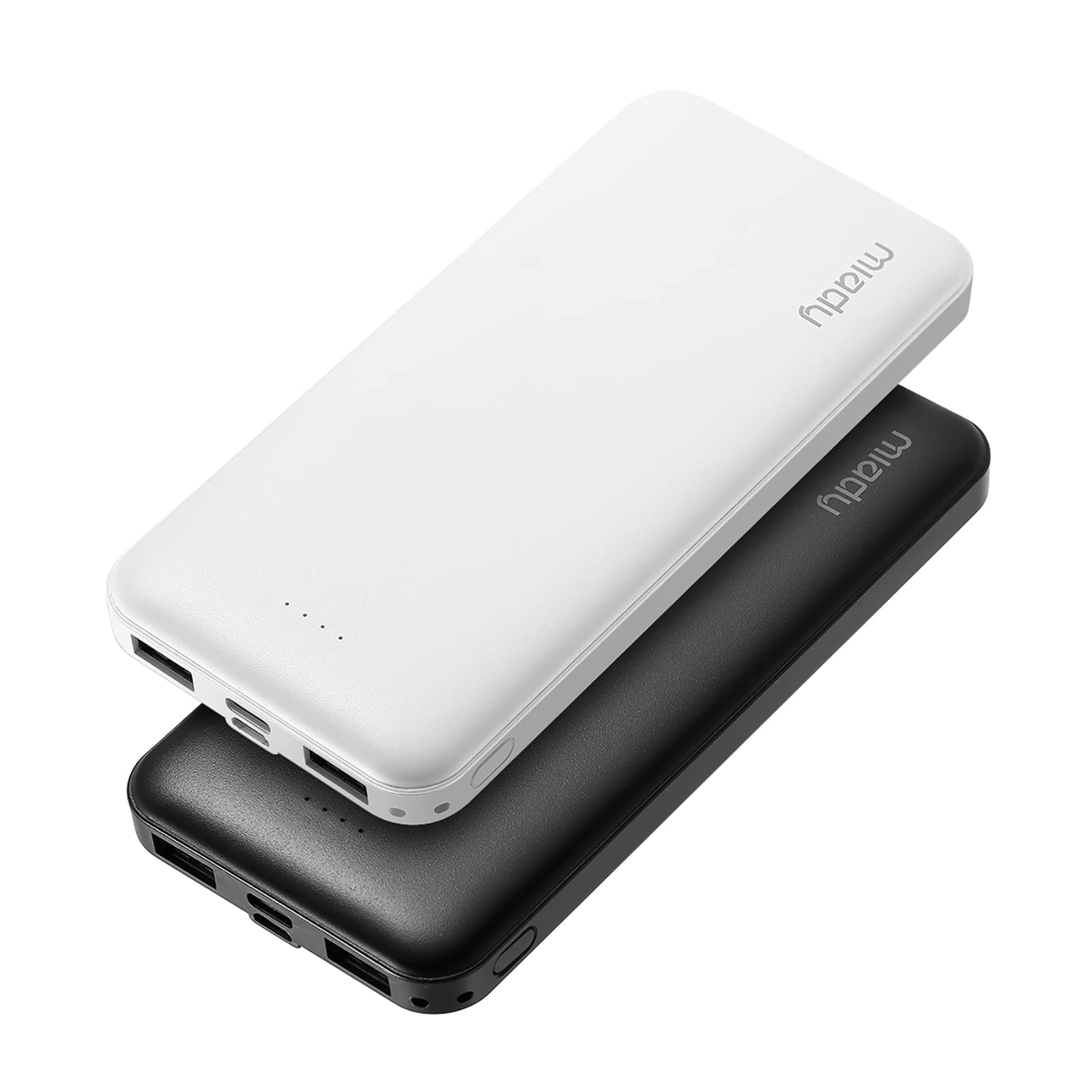 Miady 2-Pack 10000mAh Dual USB Portable Charger, USB-C Fast Charging Power Bank, Backup Charger for iPhone 15/14/13, Galaxy S23/22, Pixel and etc $17.99