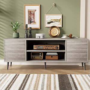 Homall 65 Inch Modern TV Stand, Gray Wood Entertainment Center with Storage Drawers & Cable Management for Living Room $72.24
