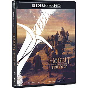 The Hobbit: The Motion Picture Trilogy (4K Ultra HD + Blu-ray) .50 + Free Shipping