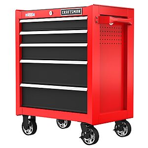 Craftsman 2000 Series 5-Drawer Steel Rolling Tool Cabinet w/ Soft-Close Drawer $209 + Free Store Pickup