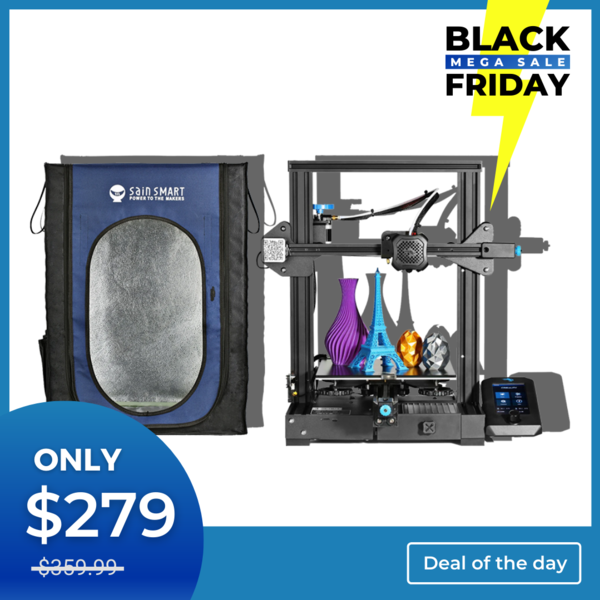 Black Friday SainSmart Creality Ender-3 V2 FDM 3D Printer+ Enclosure Bundle Kit $279.99+FS