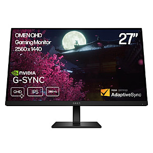 Costco Members: 27" HP OMEN 27qs G2 QHD 280Hz IPS Black Gaming Monitor