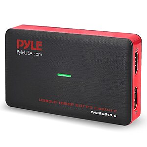 Pyle PHDRCB48.5 1080p HDMI Video Capture Card $21.99 + Free Shipping w/ Prime