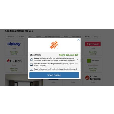Capital One Offers, Spend $25 earn $25 at Home Depot  YMMV