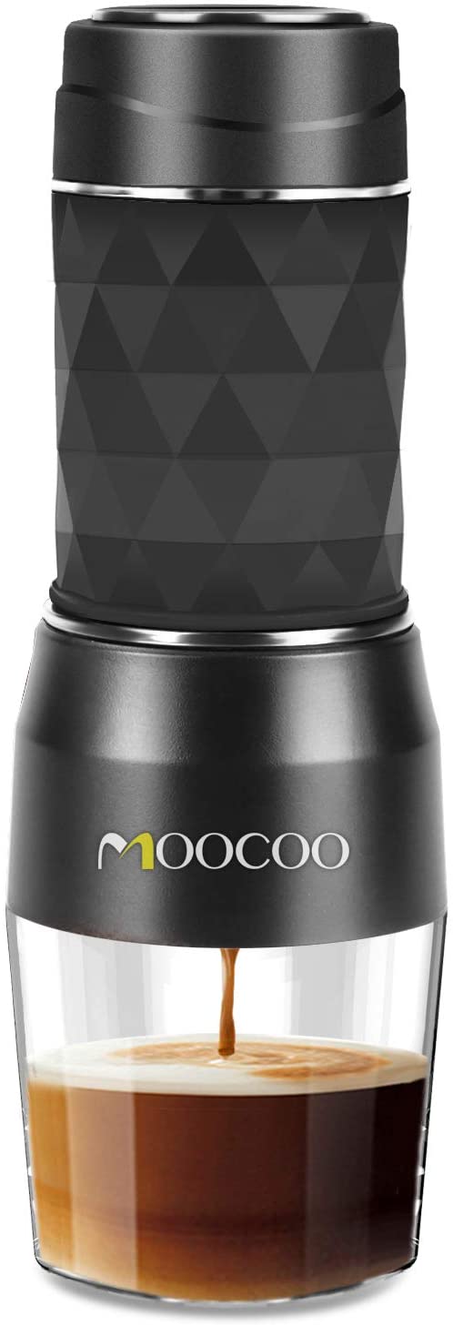 Moocoo Portable Espresso Machine, Manual Espresso Maker $33.92  + Free Shipping