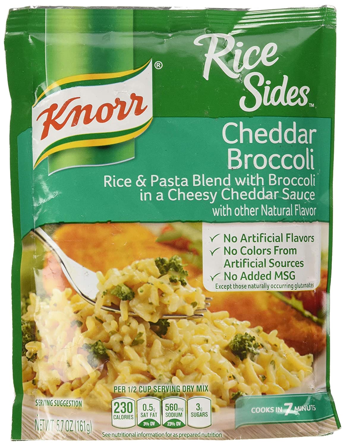 Knorr Rice Sides Dish, Cheddar Broccoli, 5.7 oz, (Pack of 4) $3.12 or less with amazon S/S