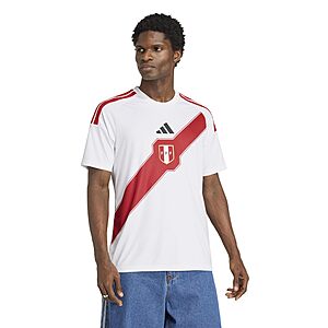adidas Men's Peru 26 Home Fan Jersey, White, Large