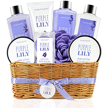9 Pcs Bath and Body Set with Purple Lily Scent $7.5 at Amazon