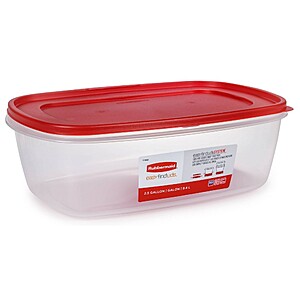 Target: Rubbermaid Easy Find Lids 320oz (2.5 gal) Plastic Rectangle Food Storage Container Clear: Large, Microwave & Freezer Safe $13 (reg. 15) free delivery w/ target circle.