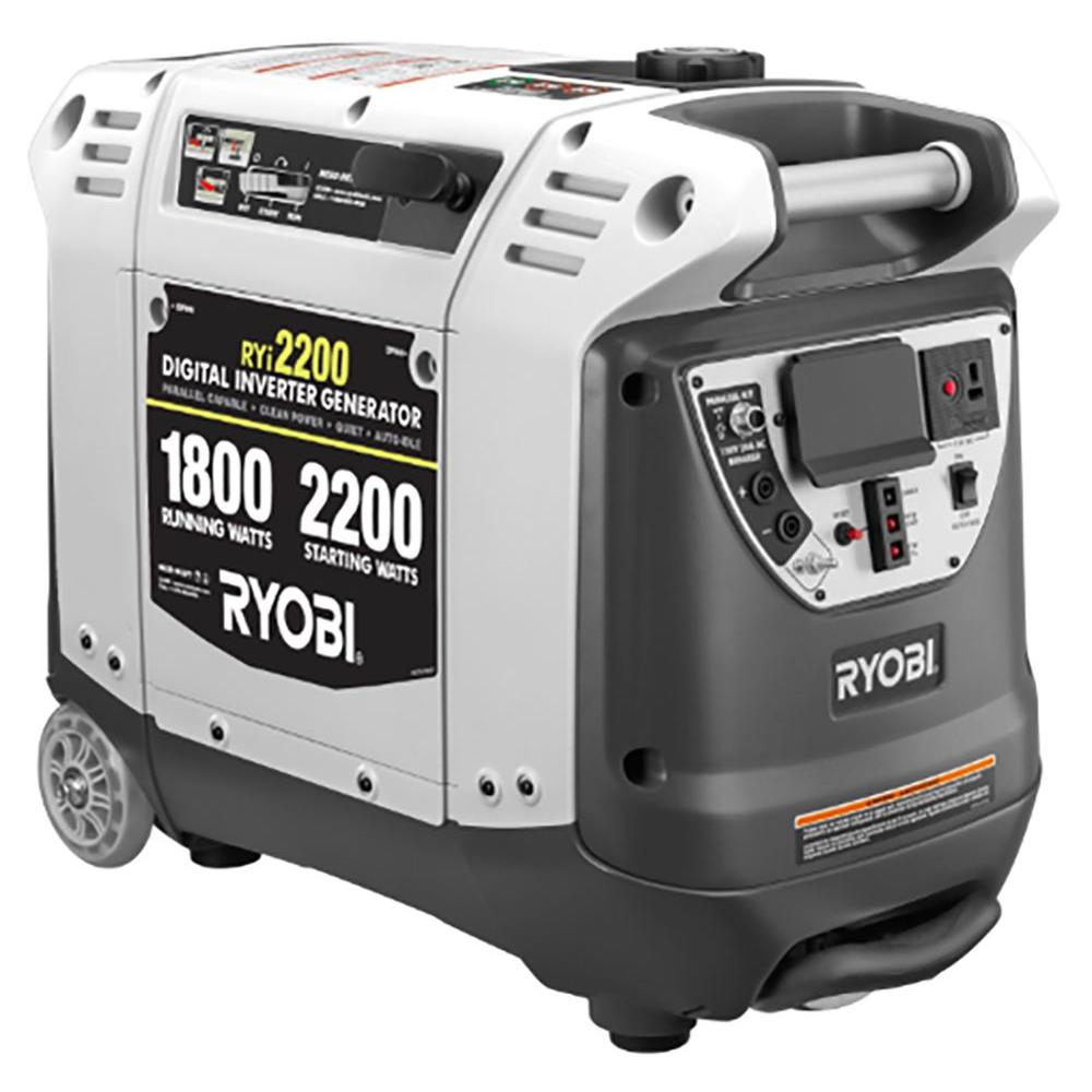 Ryobi 2,200Watt Gasoline Powered Digital Inverter Generator  Slickdeals.net