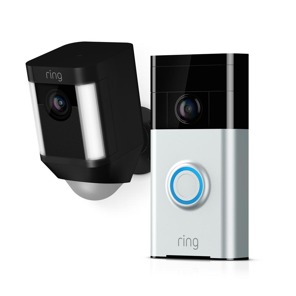 Home Depot Ring Wireless Video Doorbell With Spotlight Cam Battery