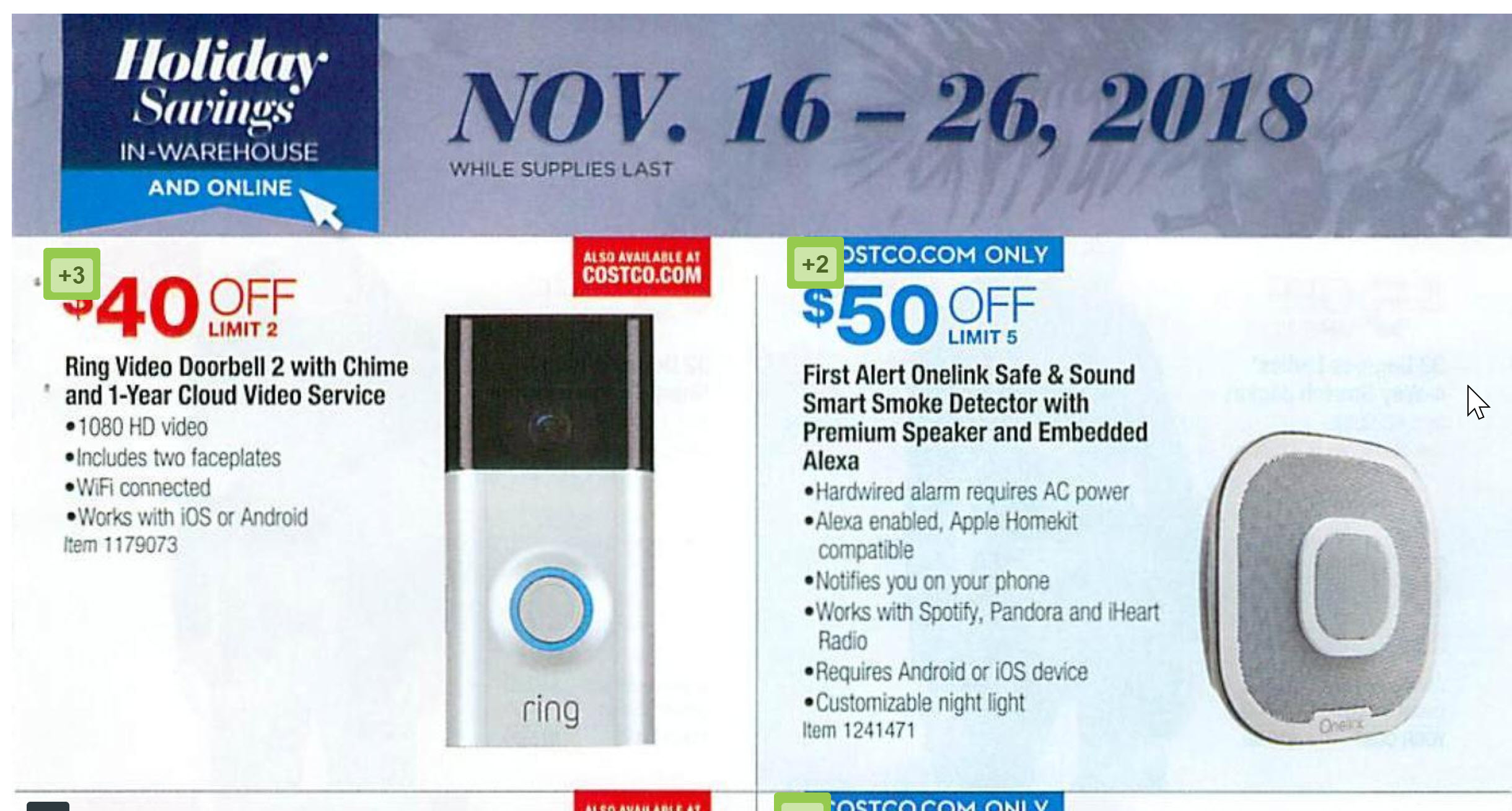 Costco Ring Pro Video Doorbell 174 99 Or Ring Video Doorbell 2 W Bonus Chime 139 99 W 1 Year Ring Video Cloud Recor Lavahotdeals Com