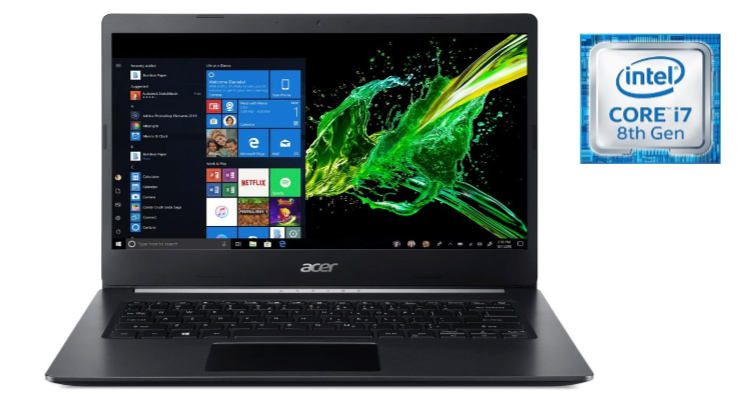 Acer Aspire 5, 14" Full HD, 8th Gen Intel Core i7-8565U, 8GB DDR4, 512GB PCIe NVMe SSD, Windows 10 Home, A514-52-78MD Free shipping $519