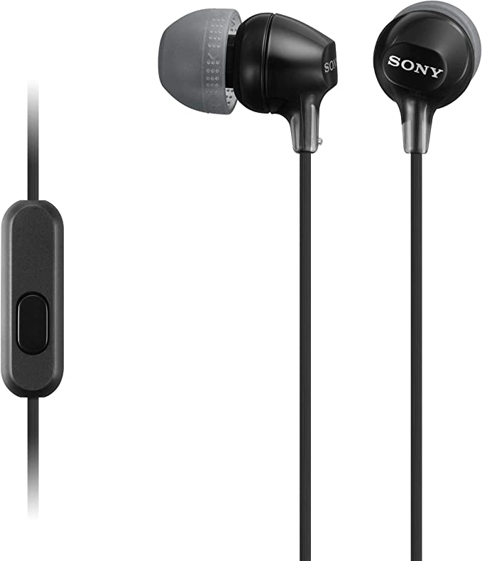 Sony MDREX15AP In-Ear Earbud Headphones with Mic, Black (MDREX15AP/B) $7.49 + Free Shipping w/ Prime or on $25+