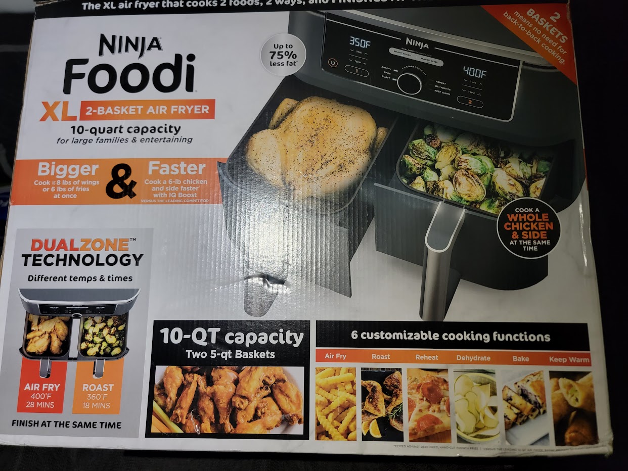 Ninja Foodi 6-in-1 10-qt. XL 2-Basket Air Fryer with DualZone Technology $99.97 @ Costco YMMV