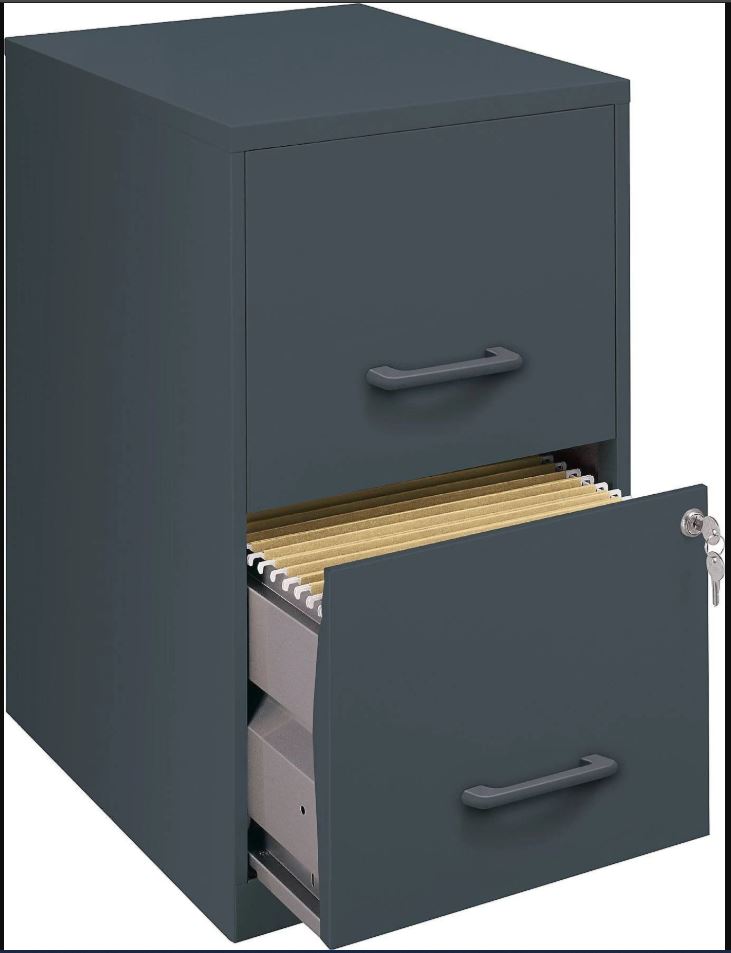 2 Drawer Vertical File Cabinet And 6 Pack Hanging Folders 46 18