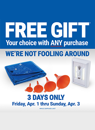 Harbor Freight: Free Gift (4-Pc Funnel Set, LED Light Switch ...