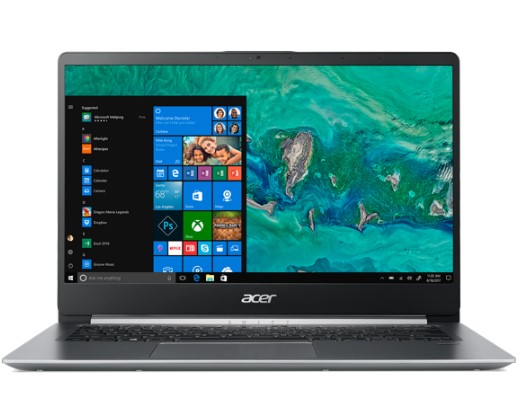 Acer Swift 1, 14" Full HD Notebook, Intel Pentium Silver N5000, 4GB, 64GB SSD, Windows 10 Home in S mode, Office 365 Personal 1-Year, SF114-32-P2PK $278.99