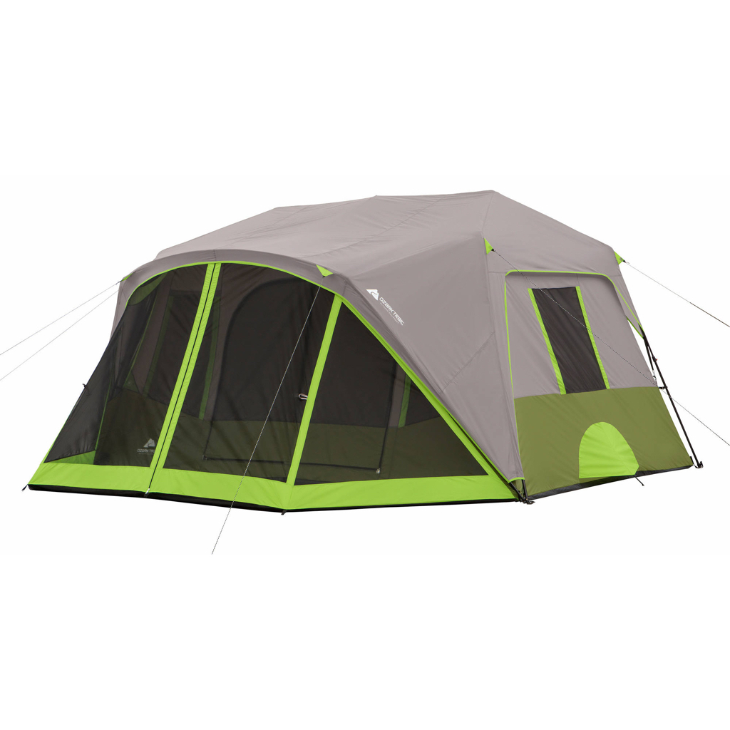 Ozark Trail 9 Person 2 Room Instant Cabin Tent with Screen Room - $140