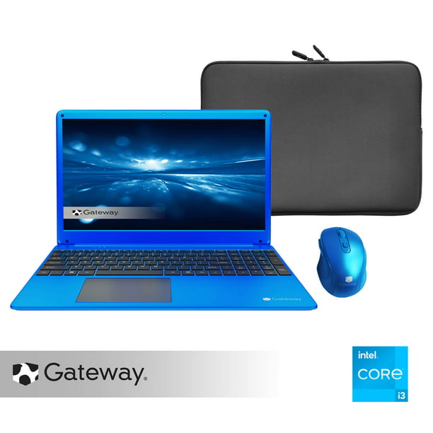 Gateway 15.6" Ultra Slim Notebook with Carrying Case & Wireless Mouse, FHD, Intel® Core™ i3-1115G4, Dual Core, 4GB Memory, 128GB SSD, Tuned by THX™