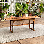 Walker Edition 79" Acacia Wood Patio Table w/ Butterfly Expansion Leaf $96.50 + Free Shipping
