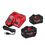 Milwaukee M18 Forge 8.0 and 12.0 batteries with Rapid Charger $259