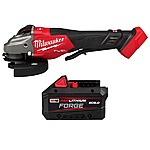 Milwaukee M18 Fuel 6&quot; Grinder with 8.0 Forge Battery $229