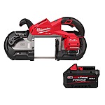 Milwaukee M18 FUEL 18V Lith-Ion Brushless Cordless Deep Cut Band Saw w/ FORGE XC 8.0 Ah Battery $329