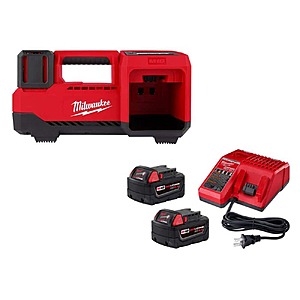 Milwaukee M18 18-Volt Li-Ion Cordless Inflator w/ 2x 5.0Ah Batteries & Charger $199 + Free S&H