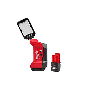 Milwaukee M12 Rover Multi-Directional Flood Light w/ PACKOUT Compatibility with 2.5Ah High Output Battery $99