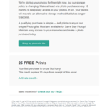 Heads Up: YMMV Check your email for 25 FREE 4x6 prints at Walgreens