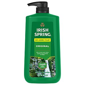 30-Ounce Irish Spring Men's Body Wash (Original Clean) $4.65 w/ Subscribe & Save