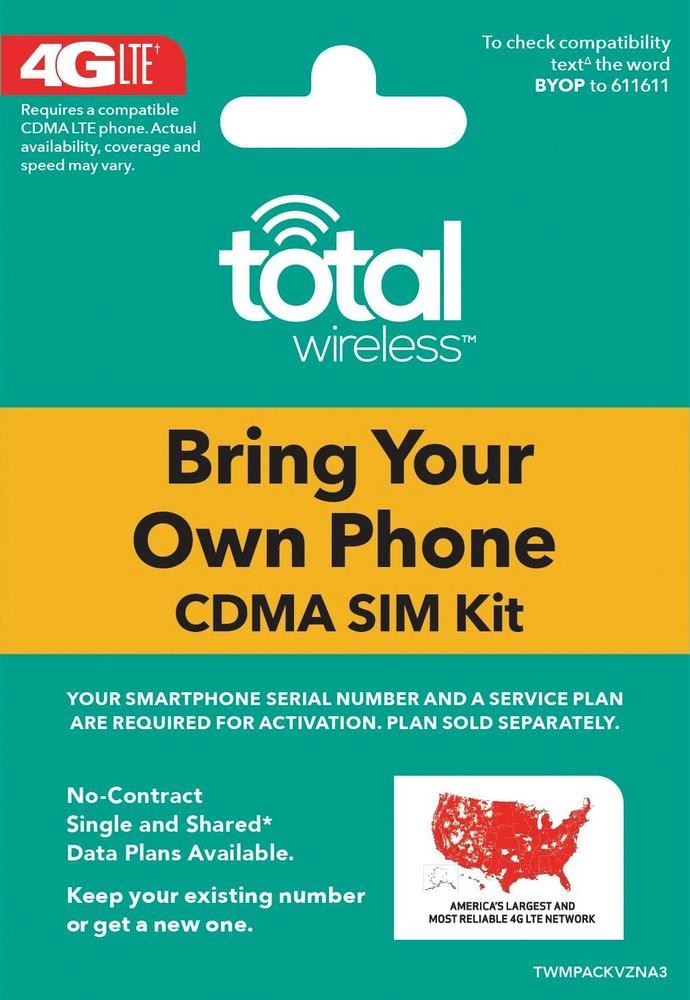 Total Wireless SIM Card Activation Kit - $1.00 Best Buy B&M ...