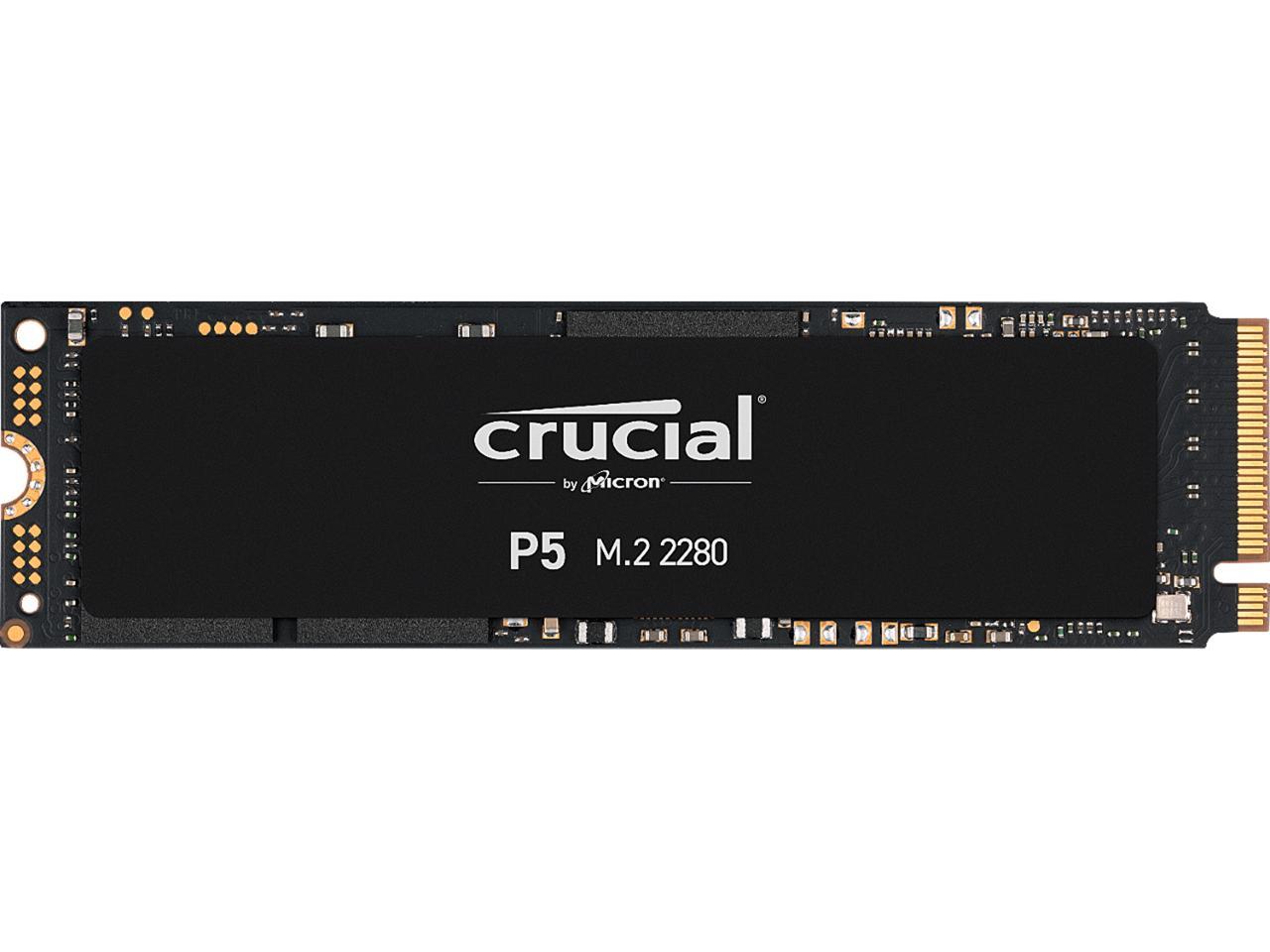 Crucial P5 500GB 3D NAND NVMe Internal SSD, up to 3400 MB/s - CT500P5SSD8 - $44