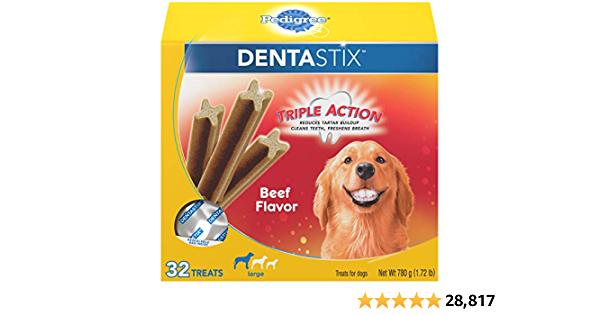 Pedigree DENTASTIX Treats for Large Dogs, 30+ lbs. Multiple Flavors - $1.00