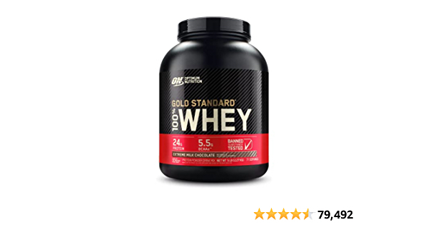 Optimum Nutrition Gold Standard 100% Whey Protein Powder, Extreme Milk Chocolate, 5 Pound (Packaging May Vary) $84.99