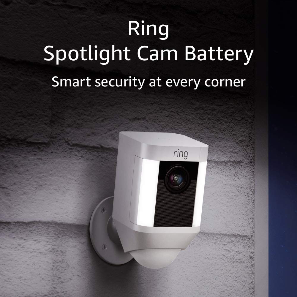 Ring Spotlight Cam Battery $149.99, add Echo Show 5 for $10 more